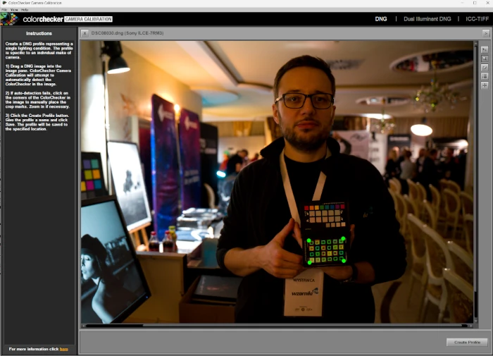colorchecker camera calibration tworzenie profili dla aparatów cyfrowych